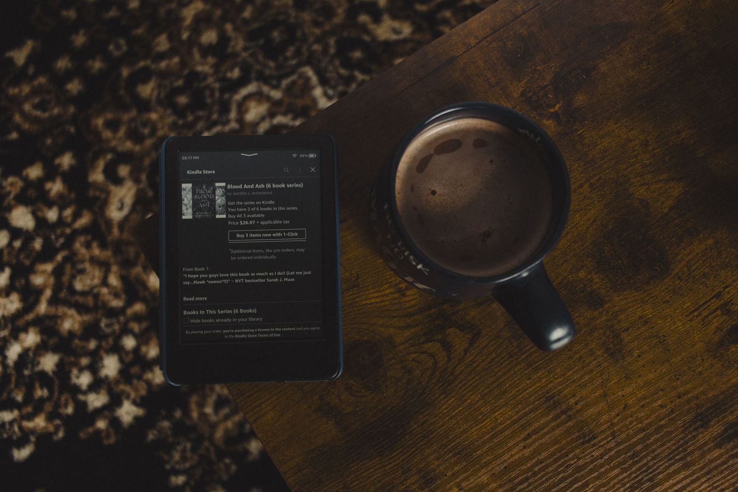 Kindle, reading