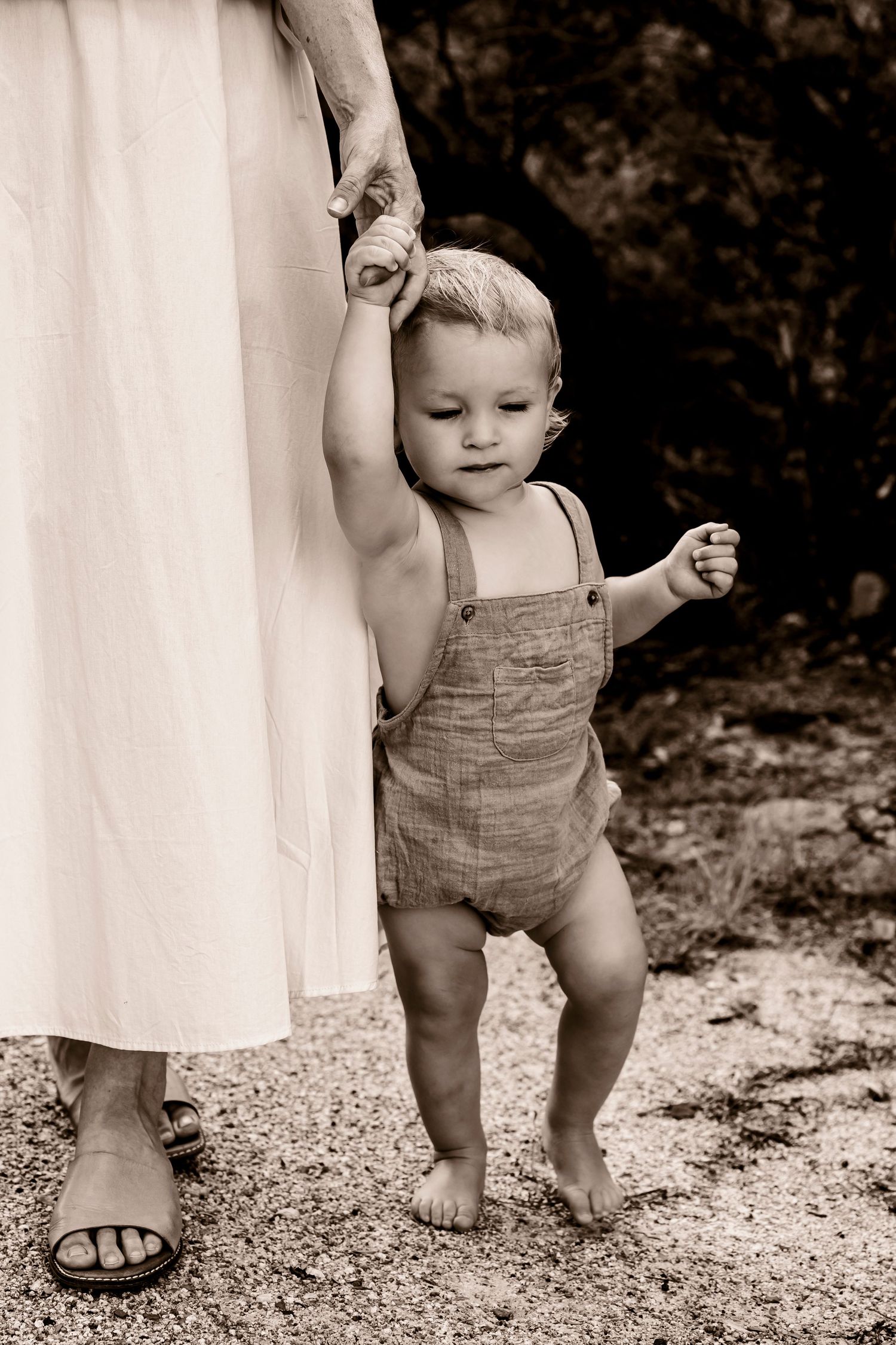 Family Beach Photography Jervis Bay, Shoalhaven family photography. Mother and son holding hands.