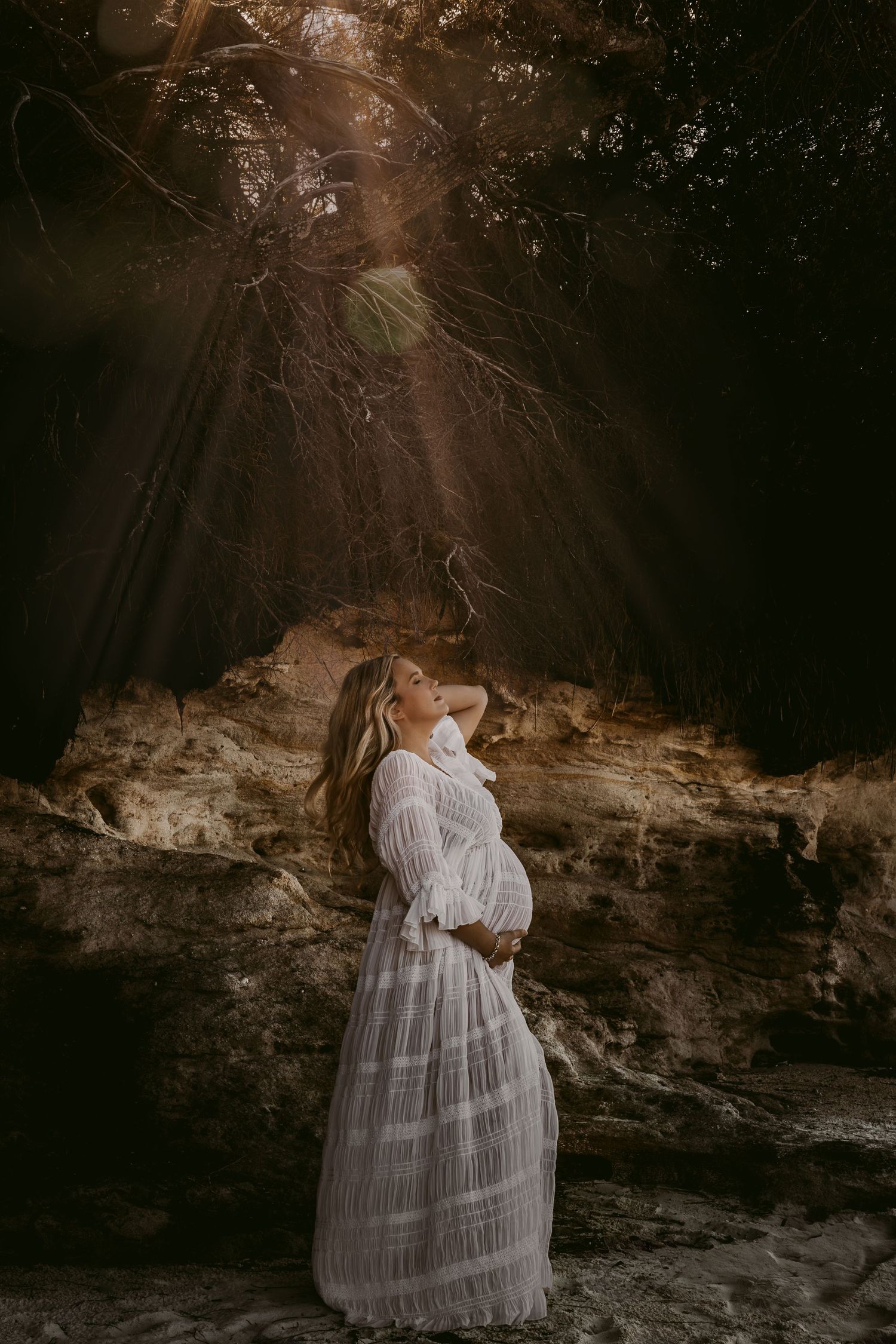 Sunset-Maternity-murrays-beach-jervis-bay-shoalhaven-pregnacy-sunrays-sunset-maternity