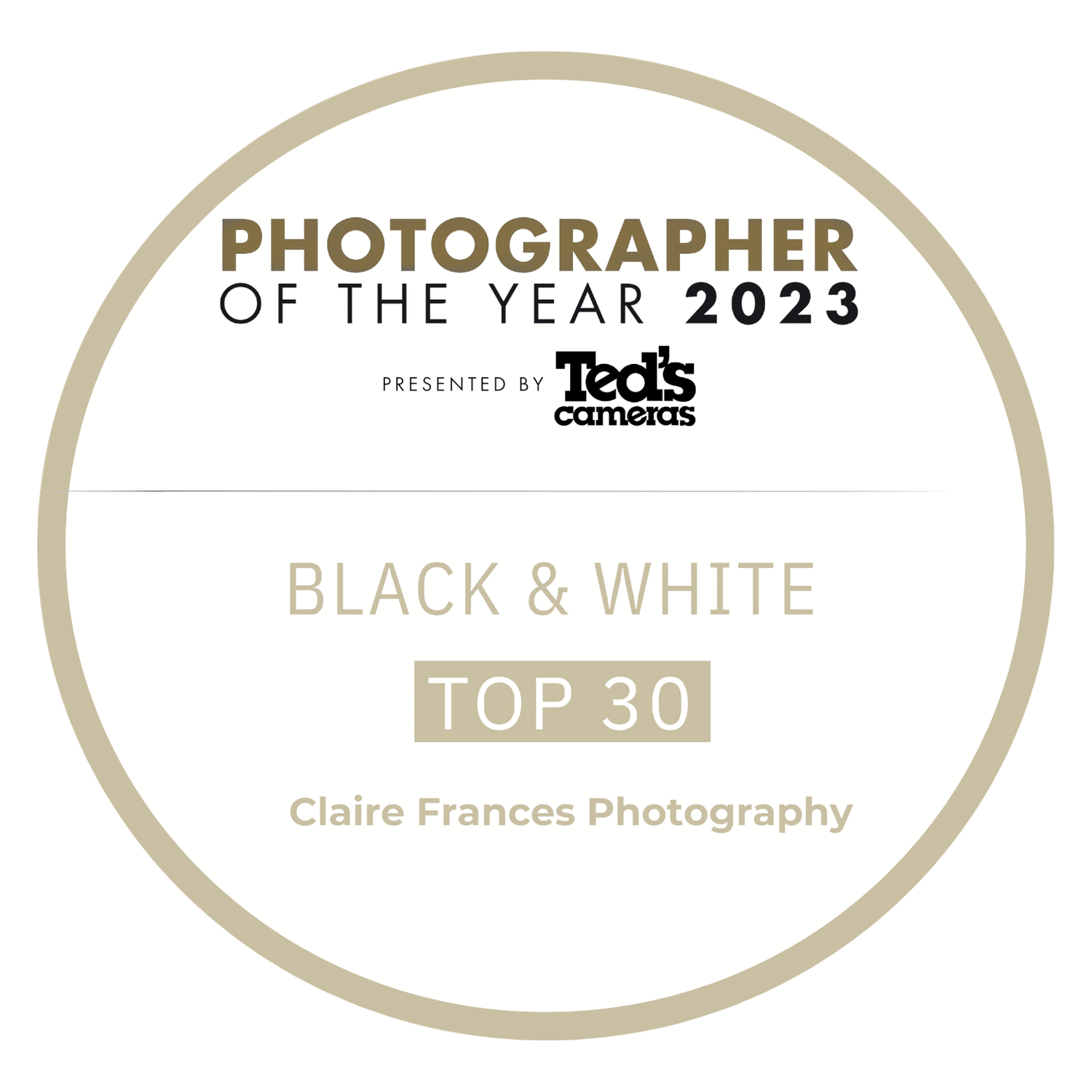 Photographer of the Year 2023- Black and White- Top 30 Shoalhaven and Jervis Bay Maternity, Newborn and Family Photographer Claire Frances