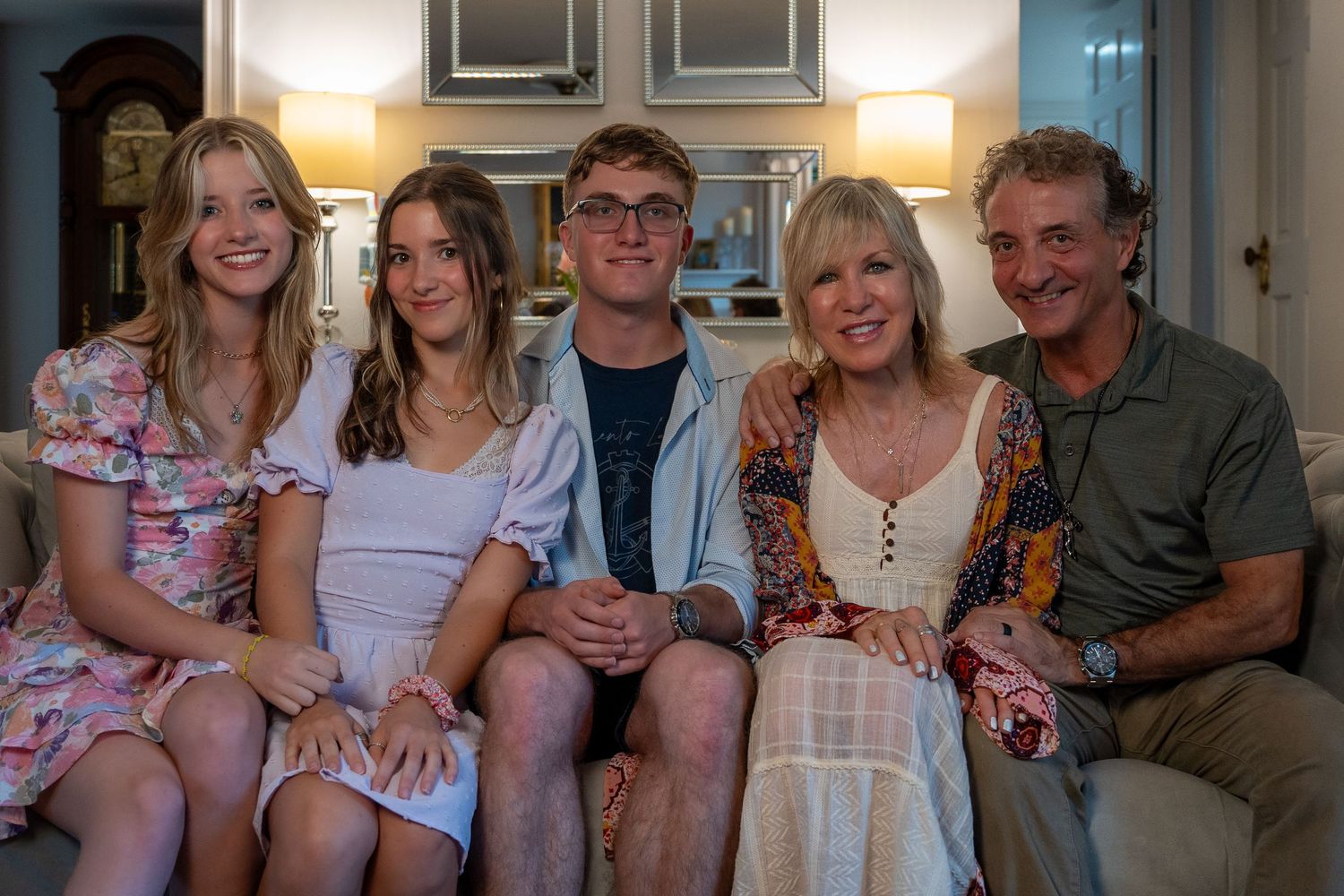 Family portrait in Boca Raton, FL – warm and joyful indoor session capturing love and togetherness.