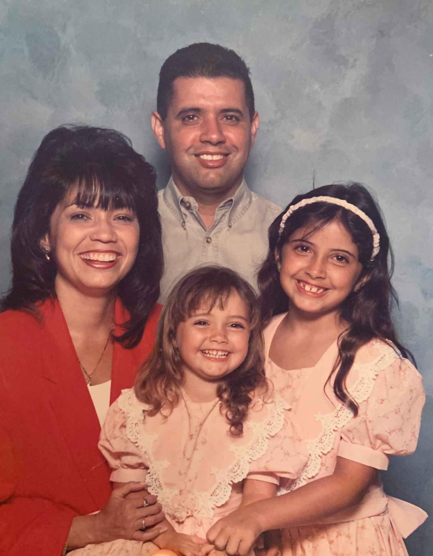 Family portrait session by South Florida photographer, classic studio-style family photo with timeless composition