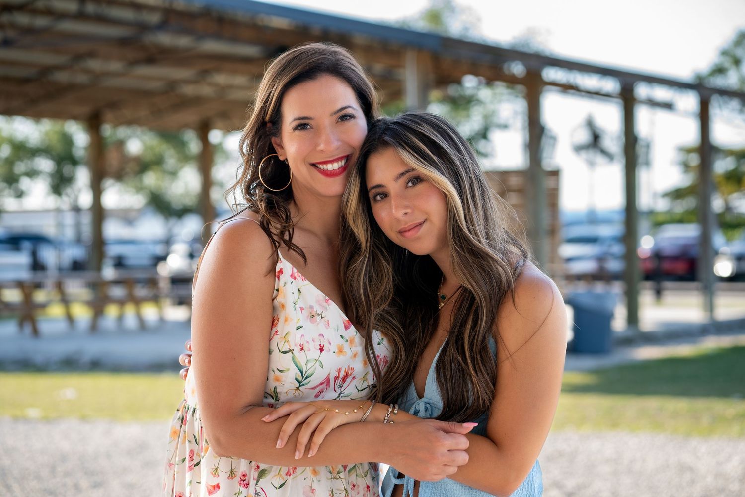Mother and daughter birthday portrait taken during South Florida session at Berry Farms.