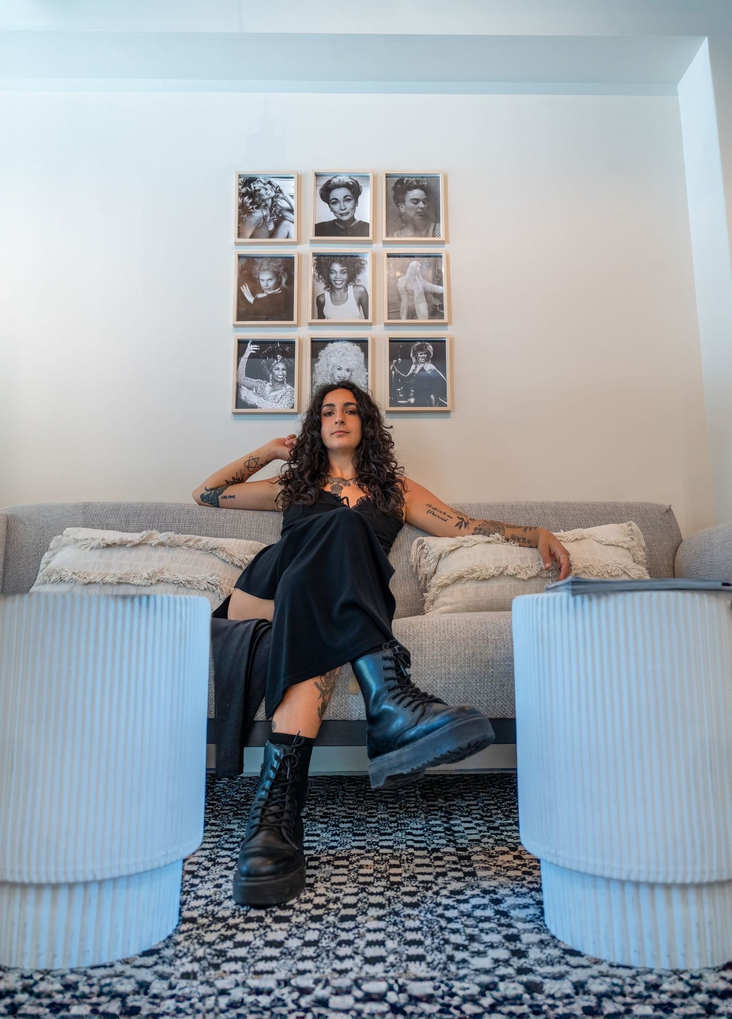 Personal branding shoot in Miami, FL – professional and polished portrait in a high-end office space.