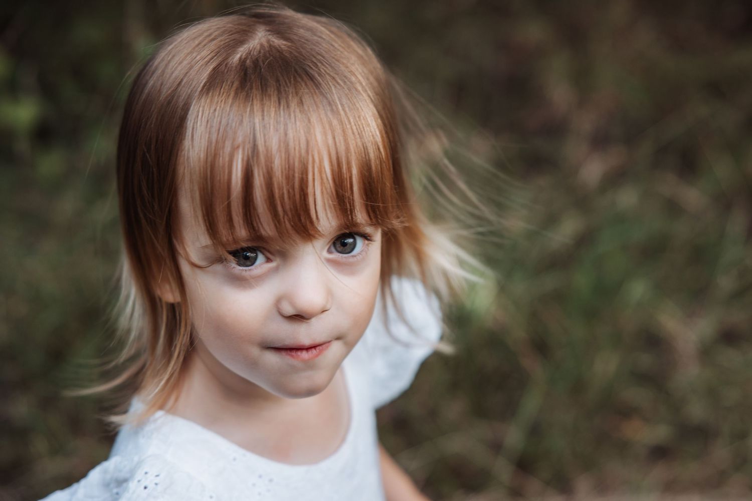 Family portrait of girl in rural Lincolnshire