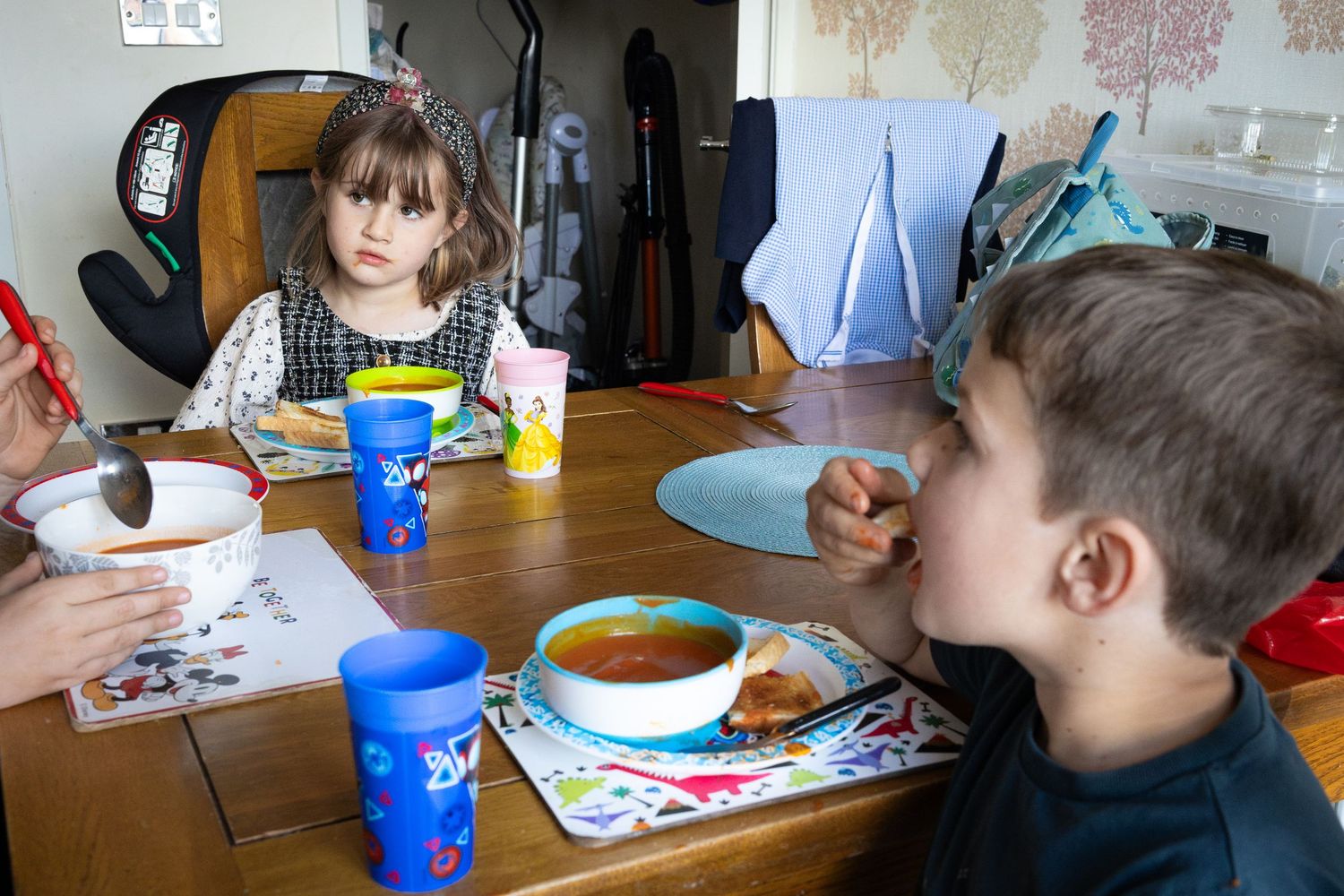 Documentary at home photograph of siblings