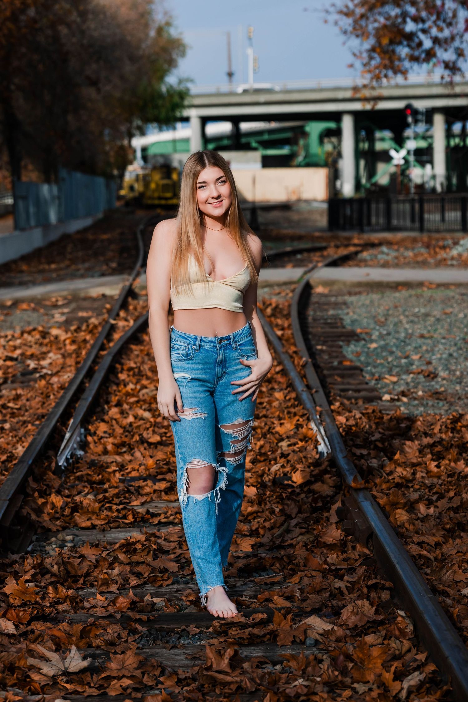 Senior portrait session photographed in Old Sacramento Water Front, California by Tea & Sugar Shots by Gretchen Schmidt.