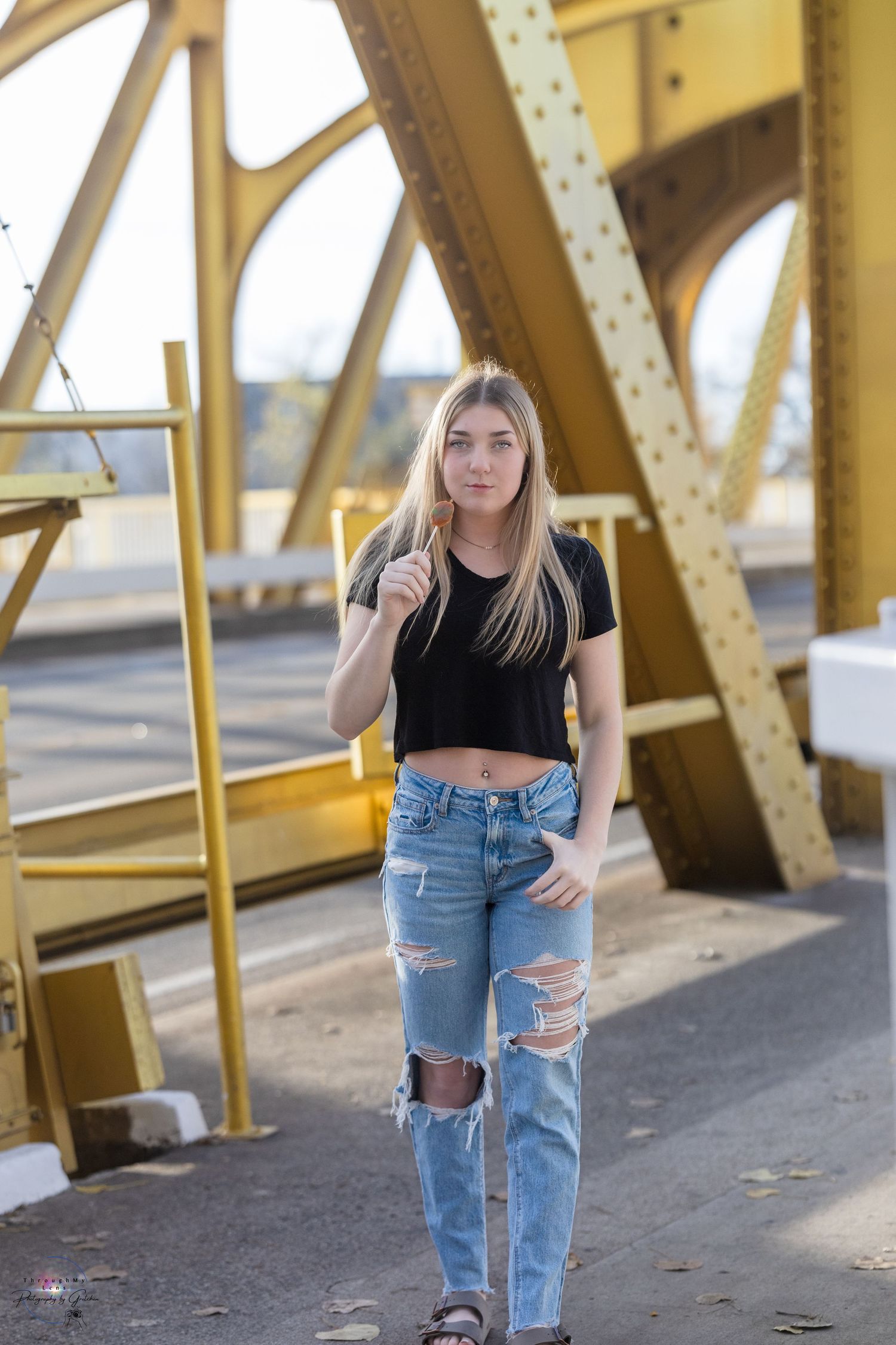 Senior portrait session photographed in Old Sacramento Water Front, California by Tea & Sugar Shots by Gretchen Schmidt.