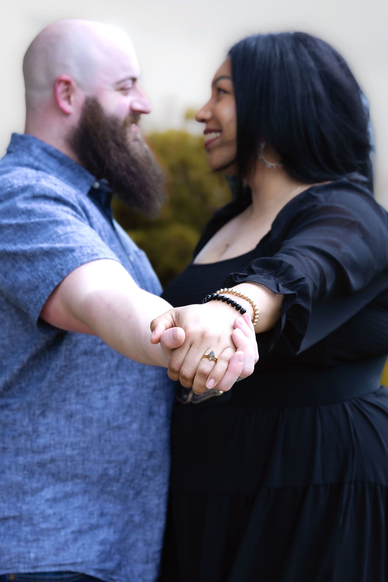 Couple photographed outdoors in Elk Grove, California by Tea & Sugar Shots by Gretchen Schmidt.
