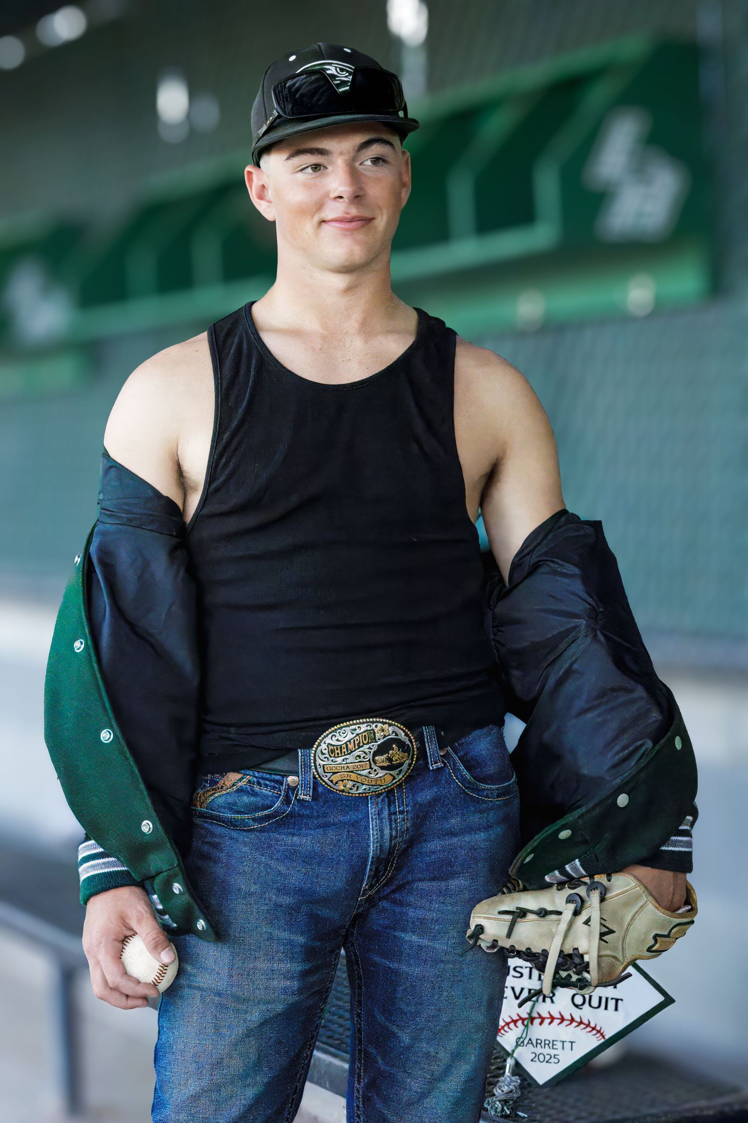 Male-Baseball Senior portrait photographed outdoors in Galt, California by Tea & Sugar Shots by Gretchen Schmidt.