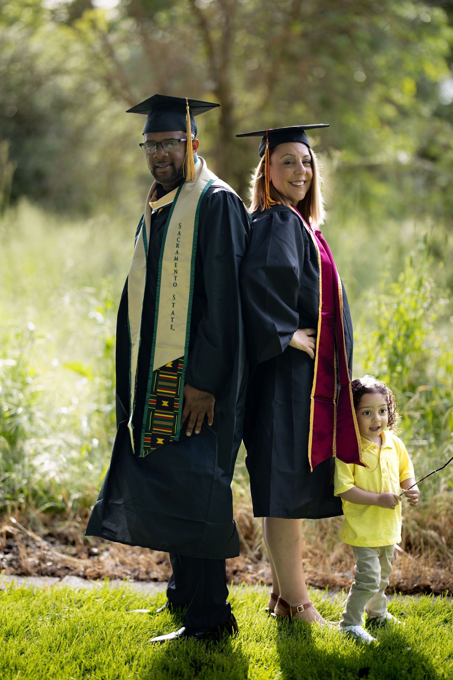 Couple Graduation Milestone photographed in Elk Grove, California by Tea & Sugar Shots by Gretchen Schmidt.