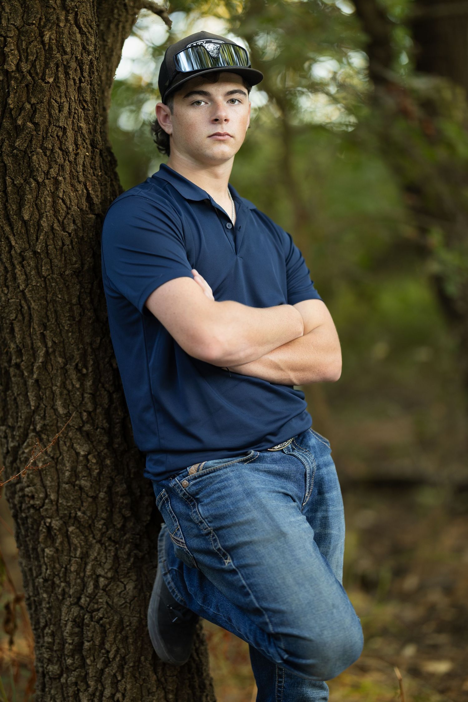 Male-Senior portrait photographed outdoors at Consumes River Preserve, Sacramento, California by Tea & Sugar Shots by Gretchen Schmidt.