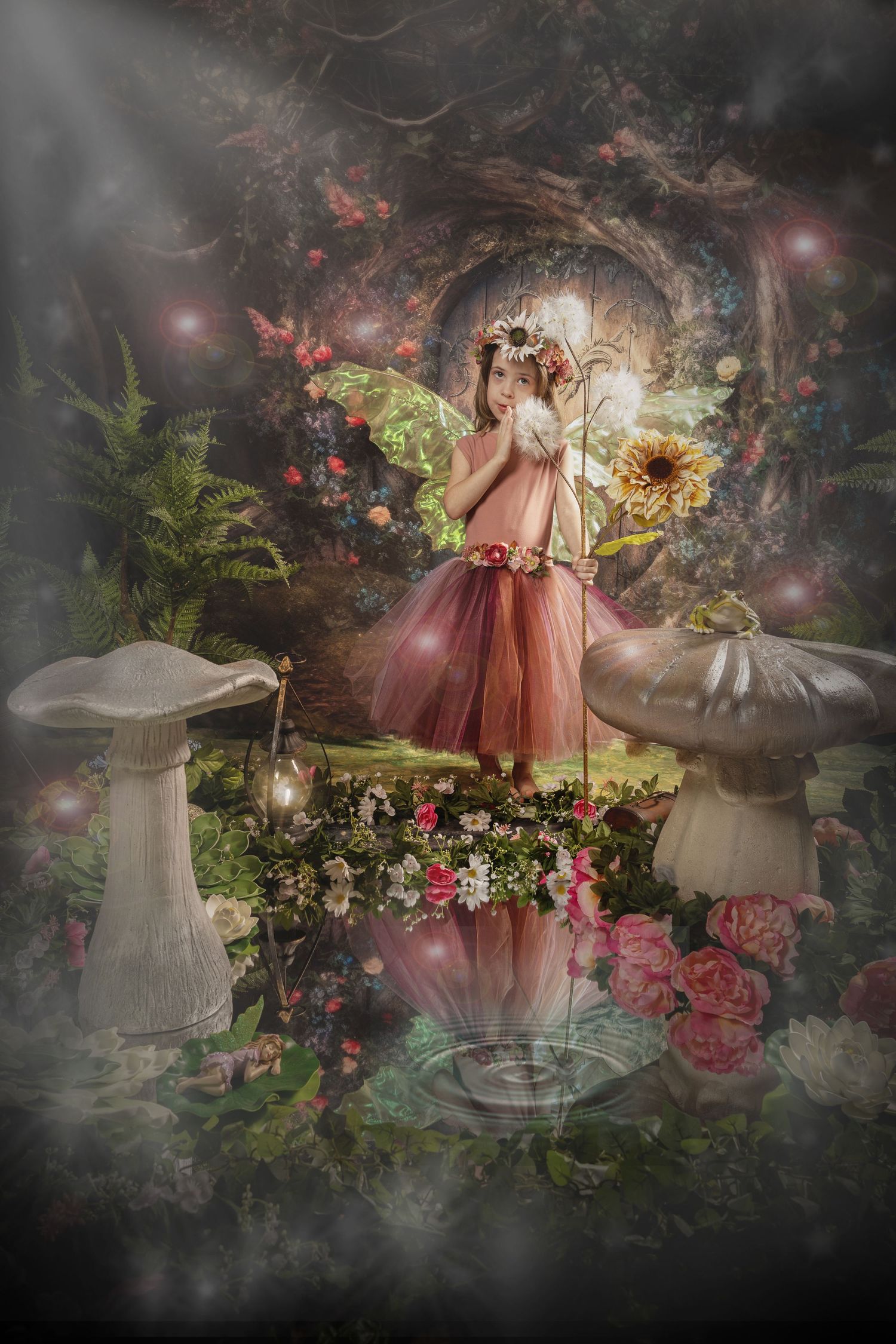 Girl during a Fairy Dreams photography session in Elk Grove, California by Tea & Sugar Shots by Gretchen Schmidt.