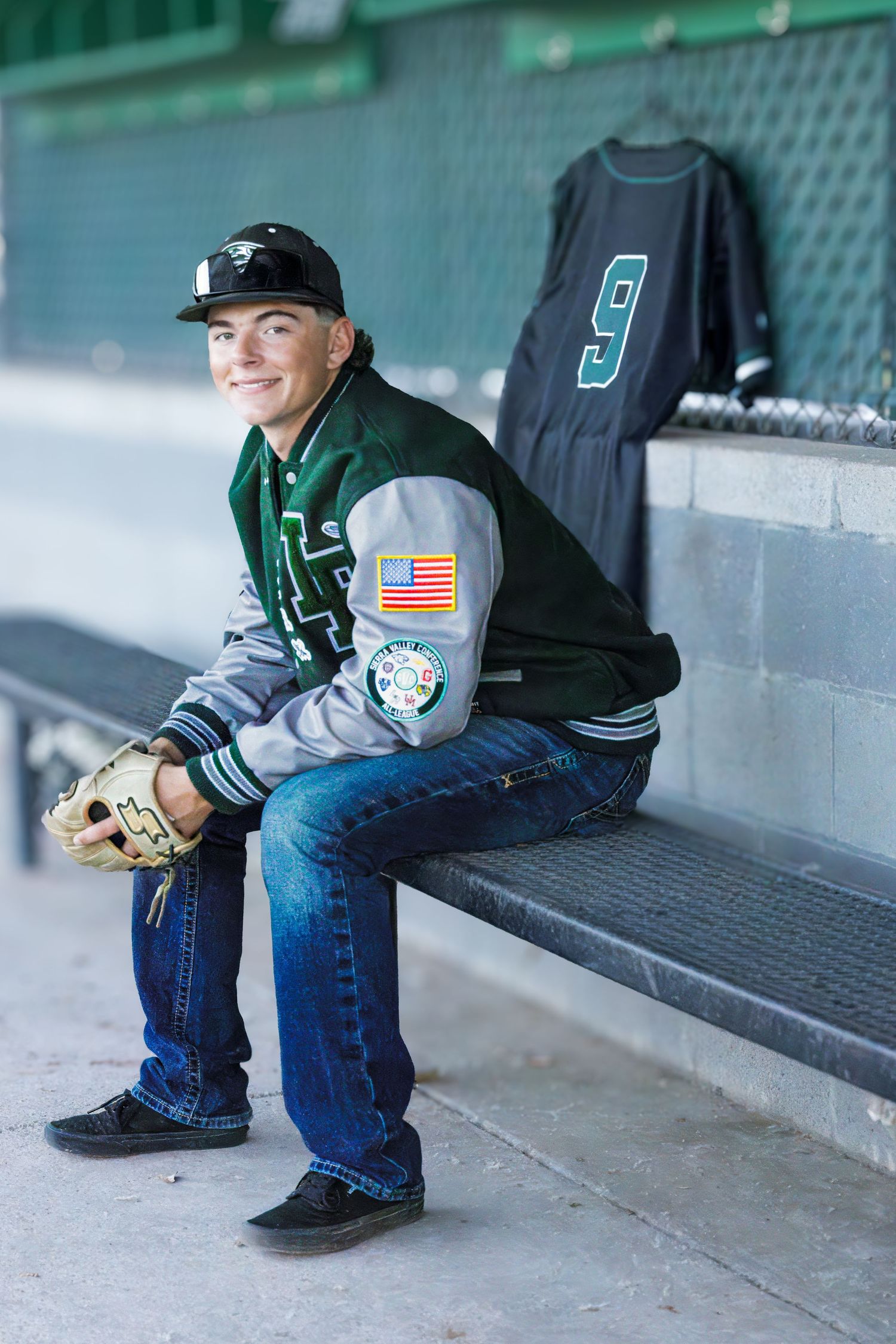Male-Baseball Senior portrait photographed outdoors in Galt, California by Tea & Sugar Shots by Gretchen Schmidt.
