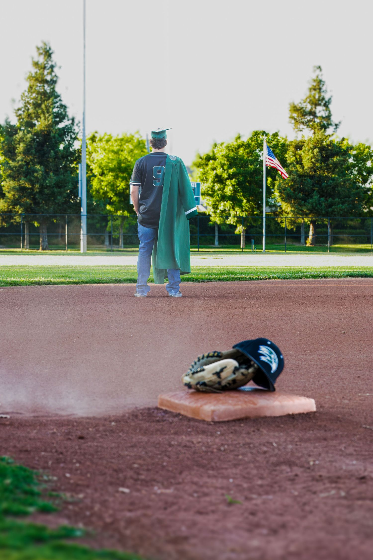 Male-Baseball Senior portrait photographed outdoors in Galt, California by Tea & Sugar Shots by Gretchen Schmidt.