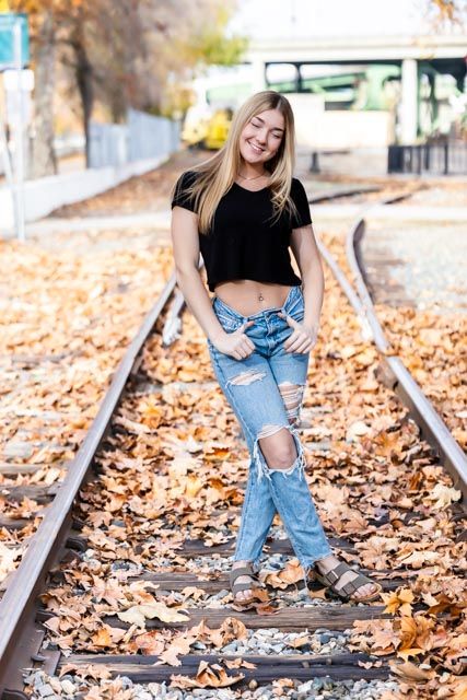 Senior portrait session photographed in Old Sacramento Water Front, California by Tea & Sugar Shots by Gretchen Schmidt.