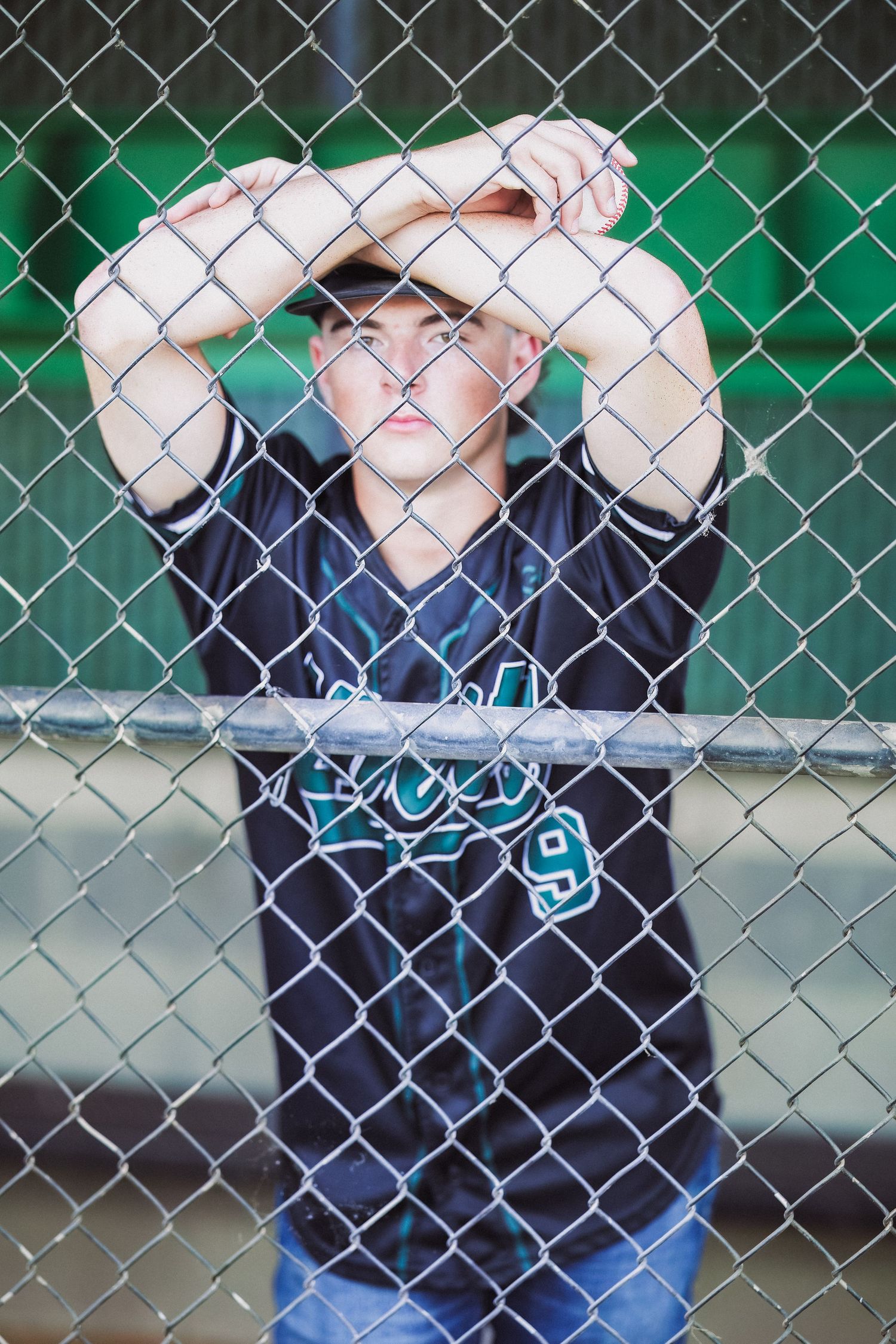 Male-Baseball Senior portrait photographed outdoors in Galt, California by Tea & Sugar Shots by Gretchen Schmidt.