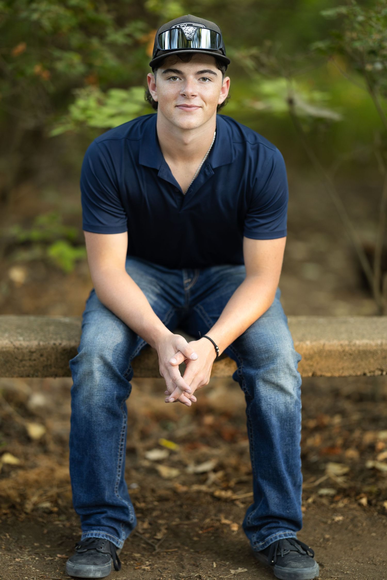 Male-Senior portrait photographed outdoors at Consumes River Preserve, Sacramento, California by Tea & Sugar Shots by Gretchen Schmidt.