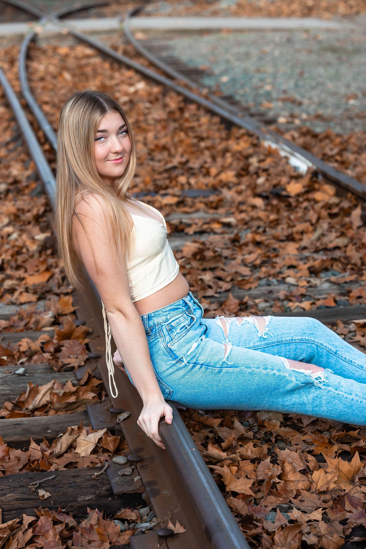 Senior portrait session photographed in Old Sacramento Water Front, California by Tea & Sugar Shots by Gretchen Schmidt.