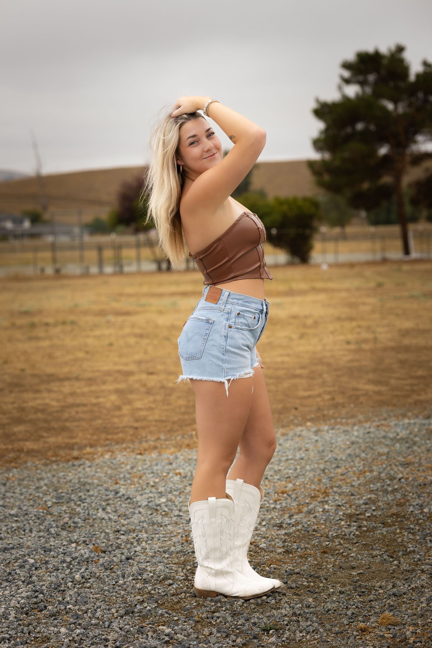 Senior Portrait photographed outdoors in Holister, California by Tea & Sugar Shots by Gretchen Schmidt.