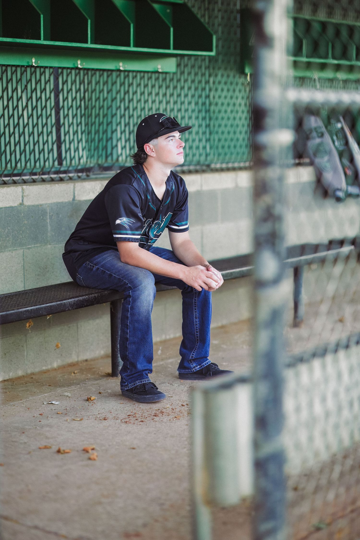 Male-Baseball Senior portrait photographed outdoors in Galt, California by Tea & Sugar Shots by Gretchen Schmidt.