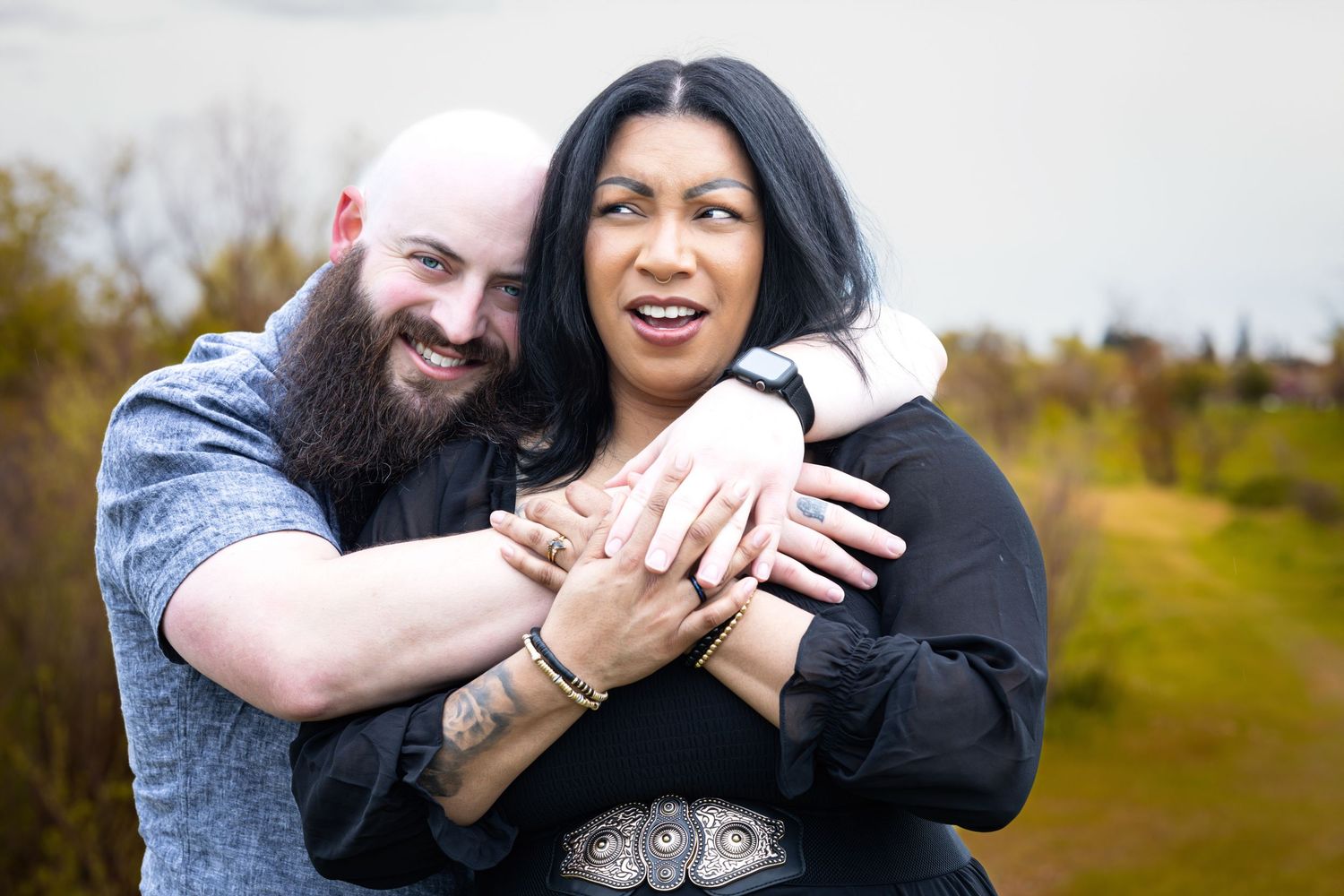 Engagement couple photographed in Elk Grove, California by Tea & Sugar Shots by Gretchen Schmidt.