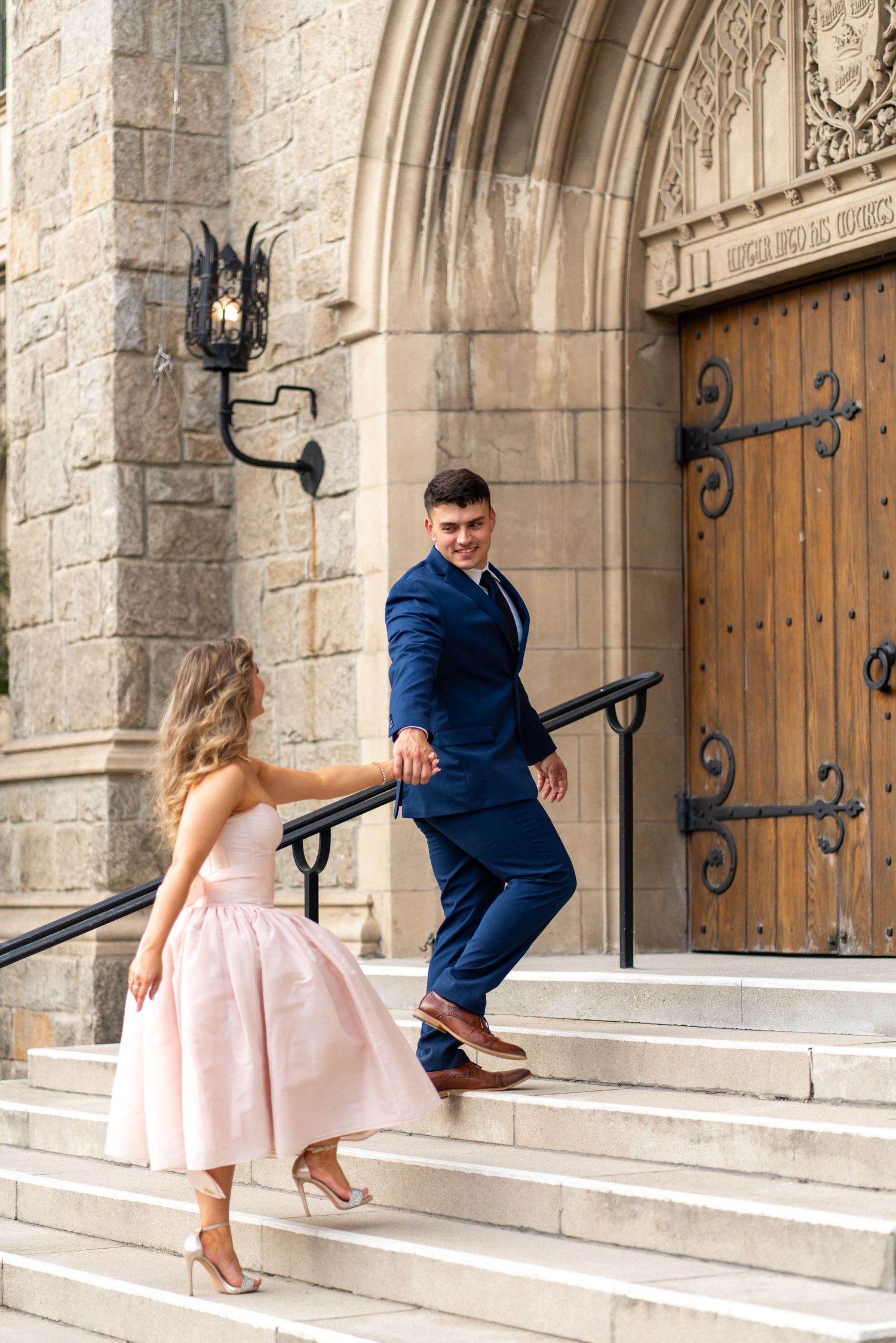 Romantic couple enjoying their engagement in Pasadena, capturing love, elegant scenery, and timeless Southern California charm.
