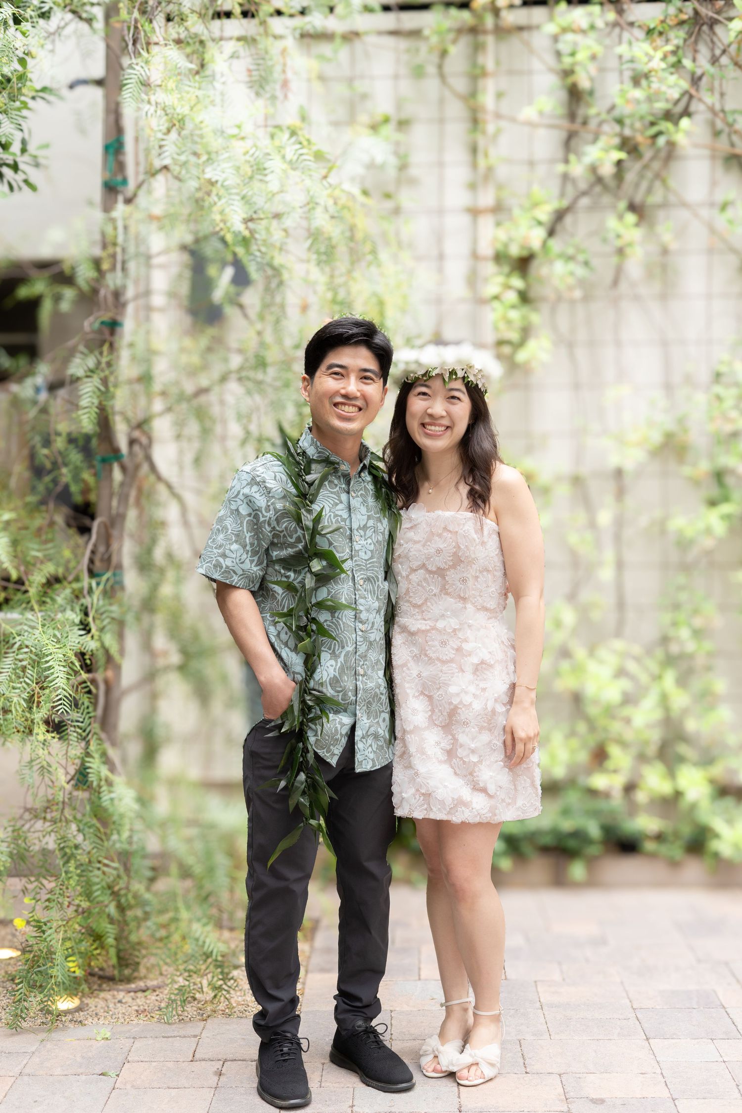 Bride and groom share posed moments before the ceremony at Redbird, DTLA’s elegant historic venue. #RedbirdLA #WeddingPhotos #DTLAWeddings