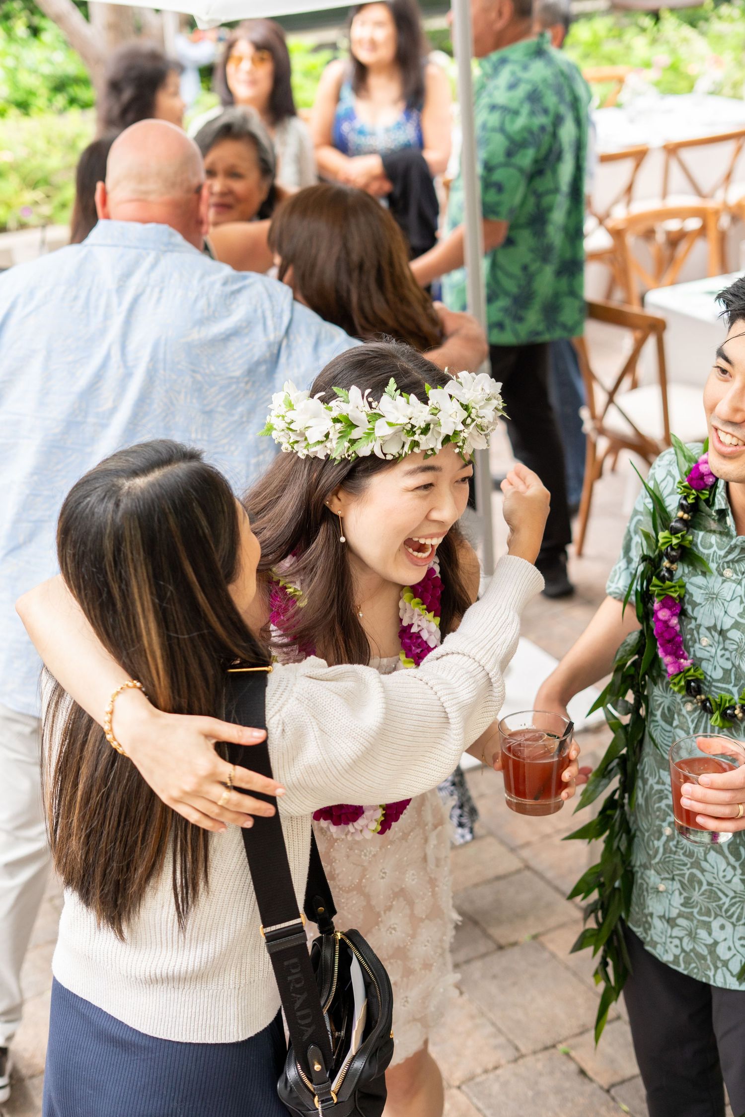 Bride warmly greeting guests at Redbird, adding charm to this beautiful DTLA wedding celebration. #RedbirdLA #WeddingWelcome #DTLAWeddings