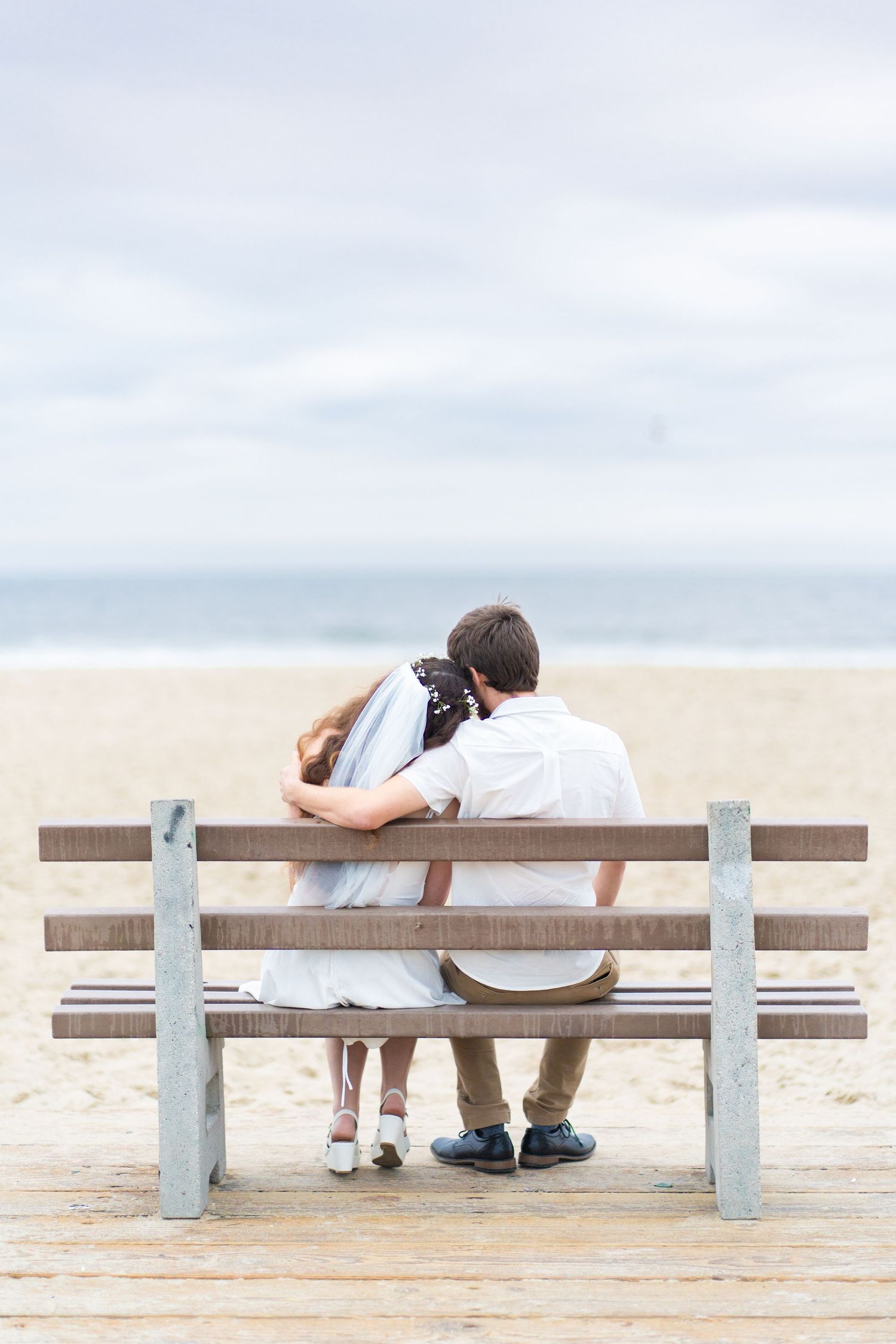 Elegant posed photos after the ceremony along Santa Monica’s scenic coastline—capturing love and joy by the sea. #SantaMonicaWedding #PostCe