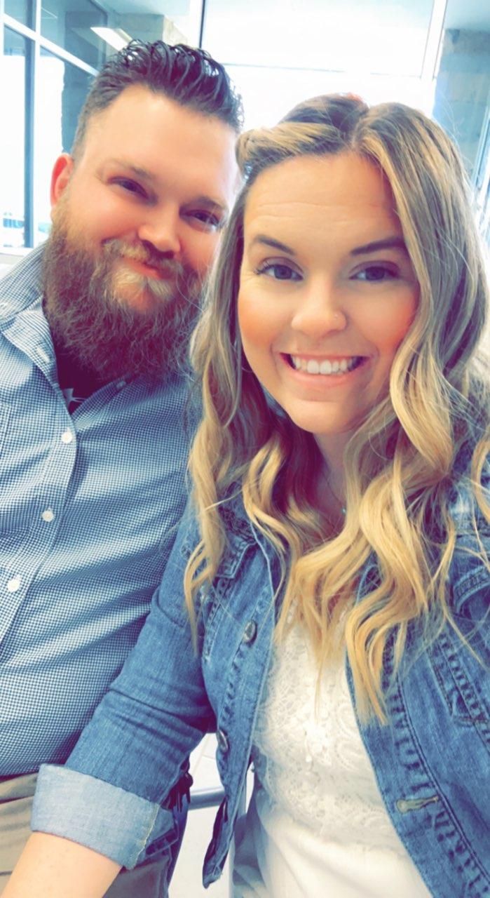 Casual selfie series showing a couple in denim and blue attire sharing happy moments.