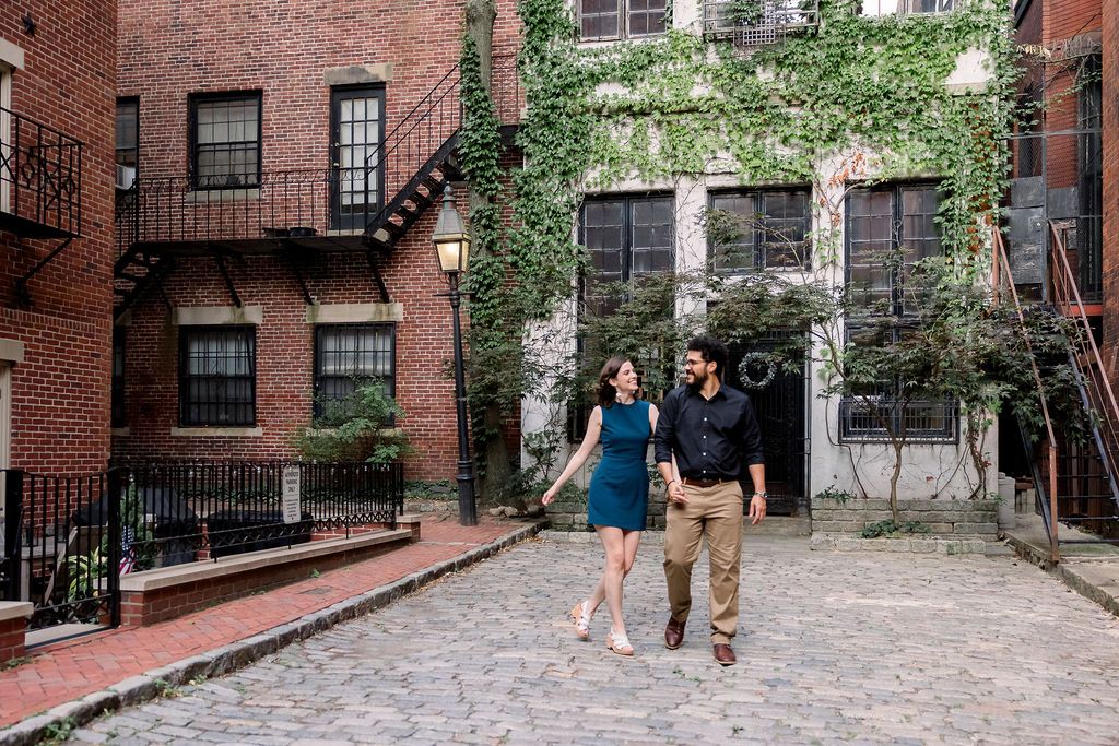 An engagement photoshoot in Boston.