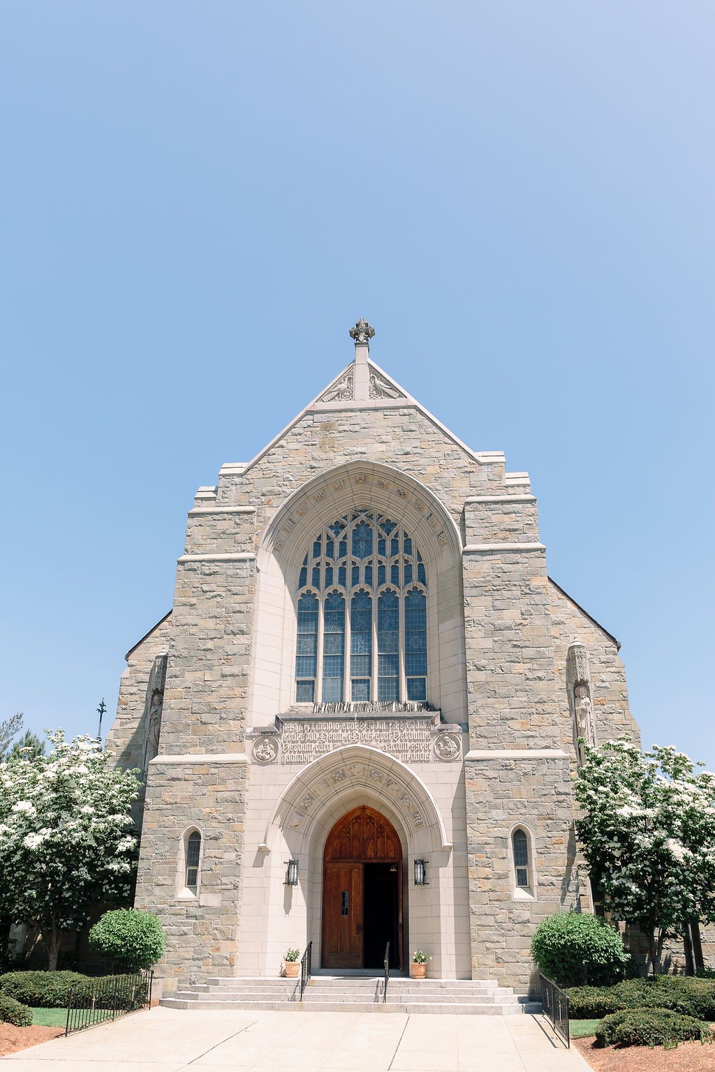 A church on a clear blue day.