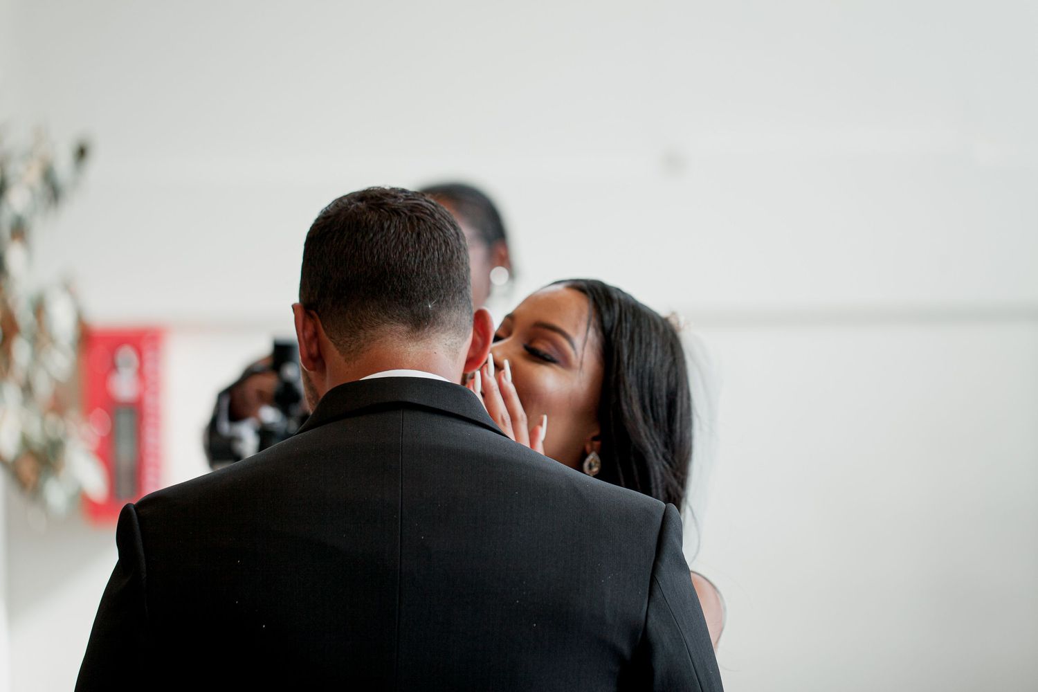 Wedding moments photographed during the ceremony by Charles Parris