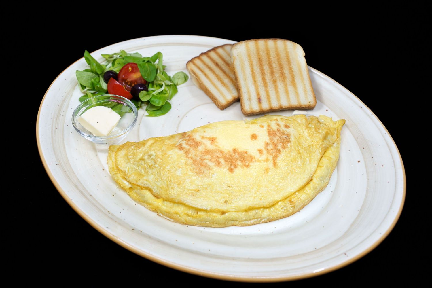 Restaurant Pumparela Cheese Omelet (toast + butter)