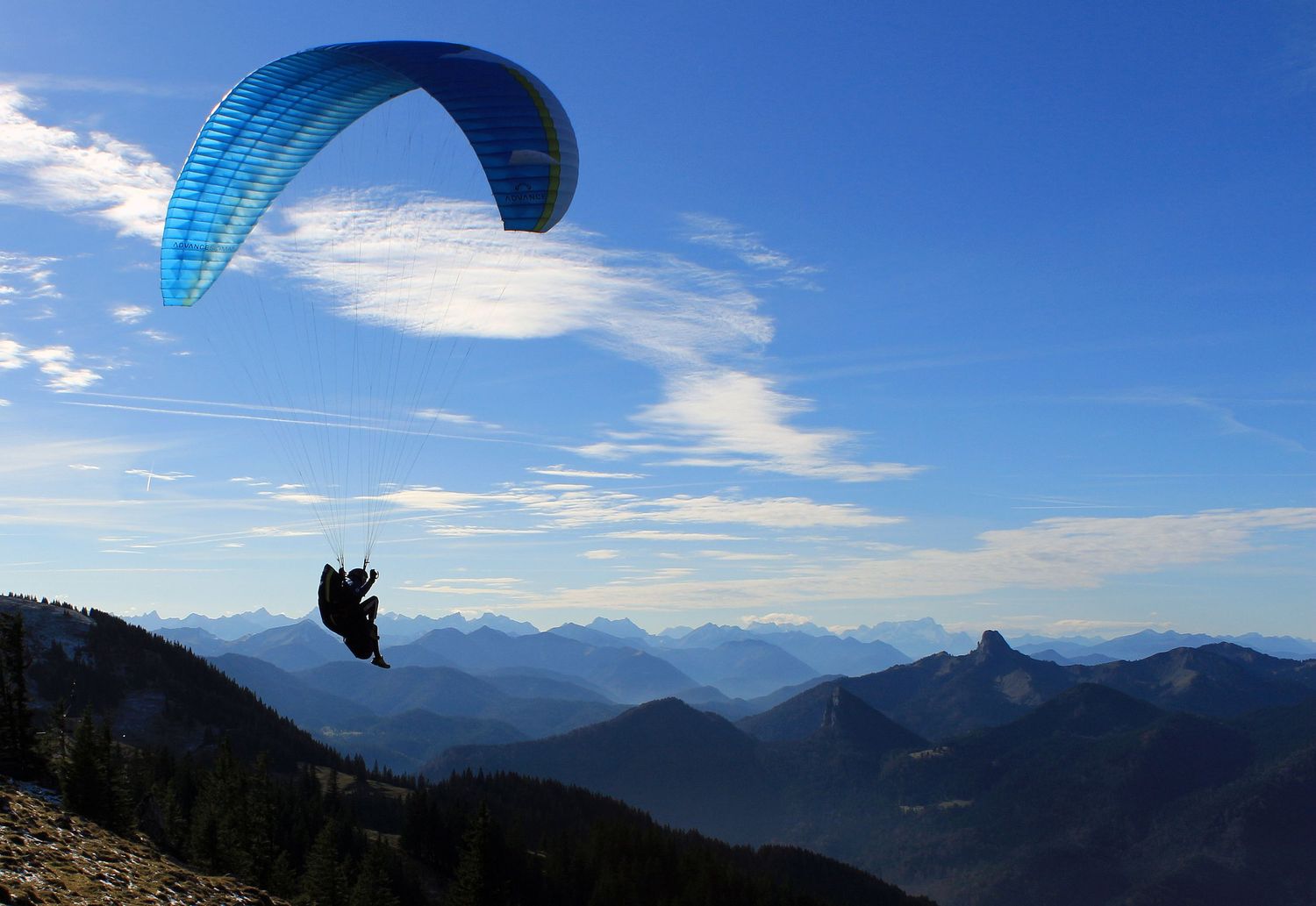 Paraglider-am-Wallberg