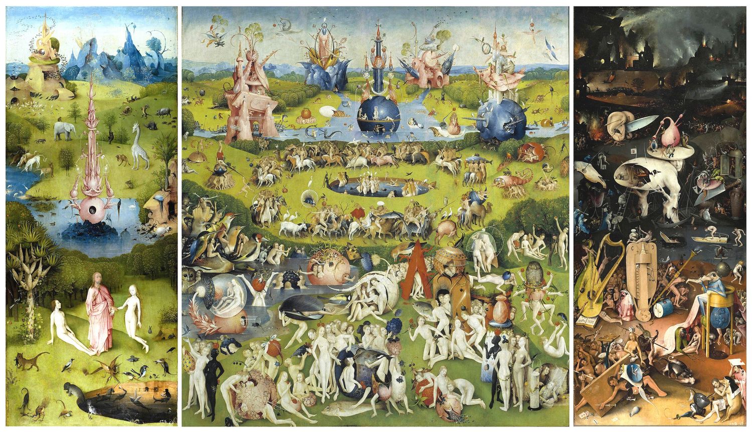 Der Garten der Lüste (hochauflösend) von Hieronymus Bosch