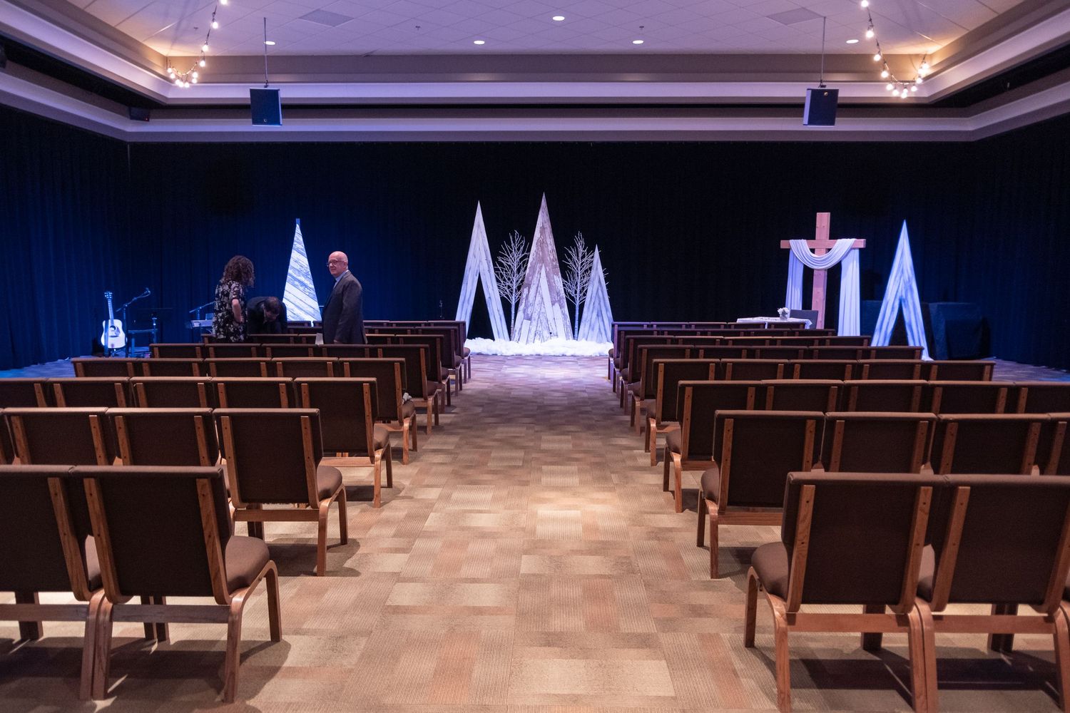 religious chapel venue church ready for wedding service sanctuary Central Alberta Real Estate Media David Spence Photography architectural