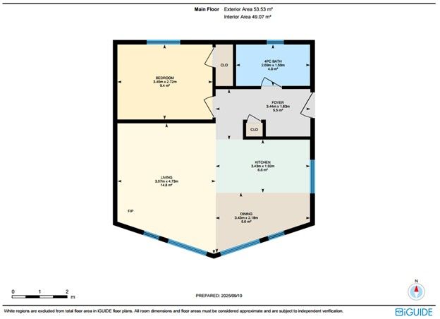 Chalet floor plan in English measurements (2 dimensional in feet and inches) created by David Spence Photography with iGuide systems