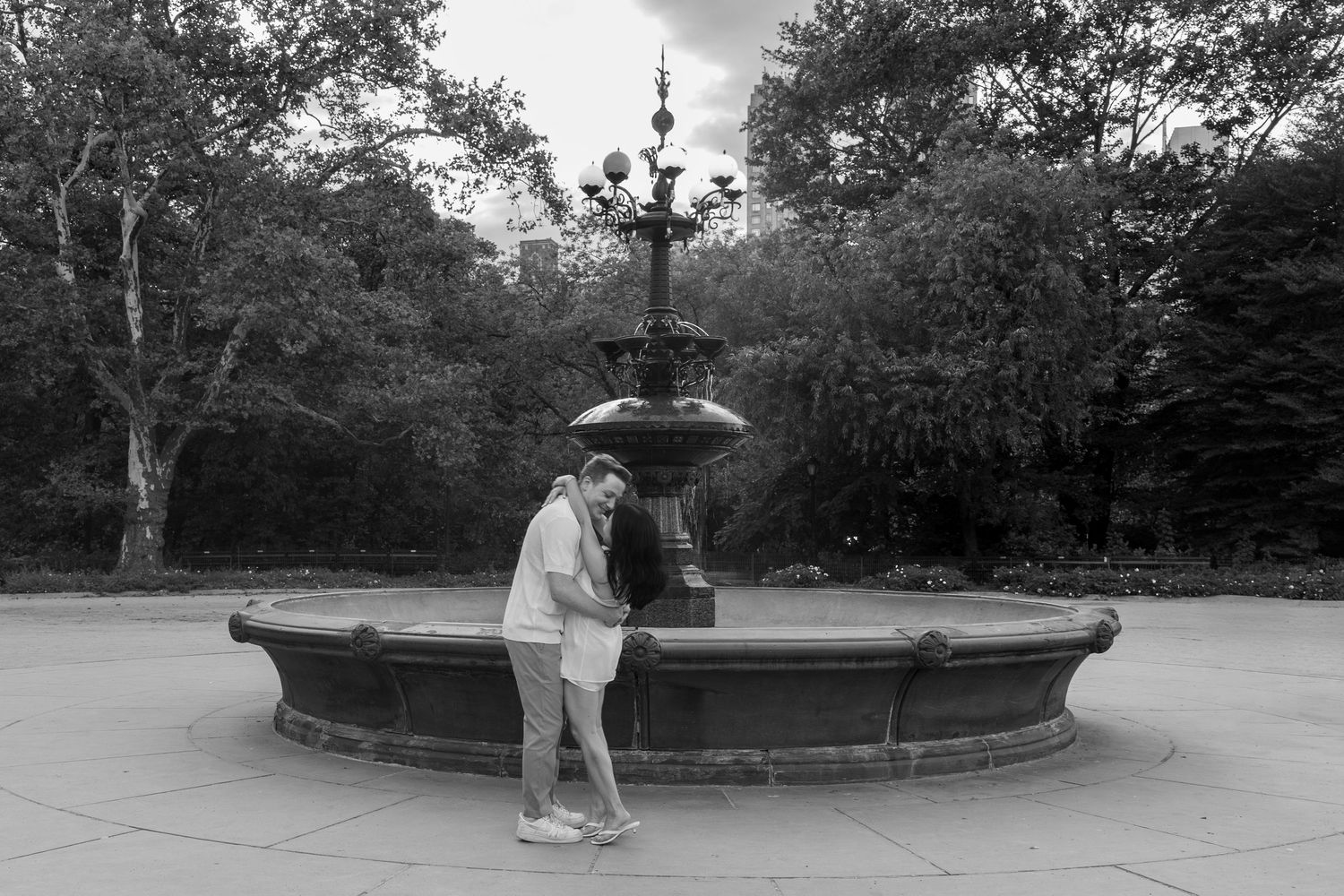 Engagement photos in Central Park, New York City