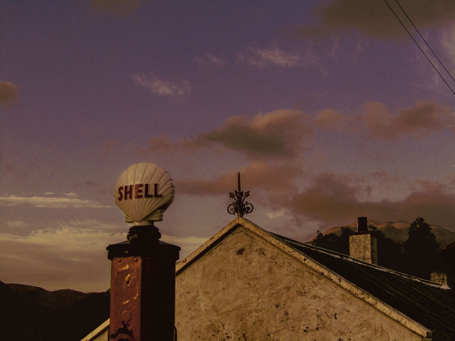 Old Shell Garage Fuel Pump, Morvich, Scotland