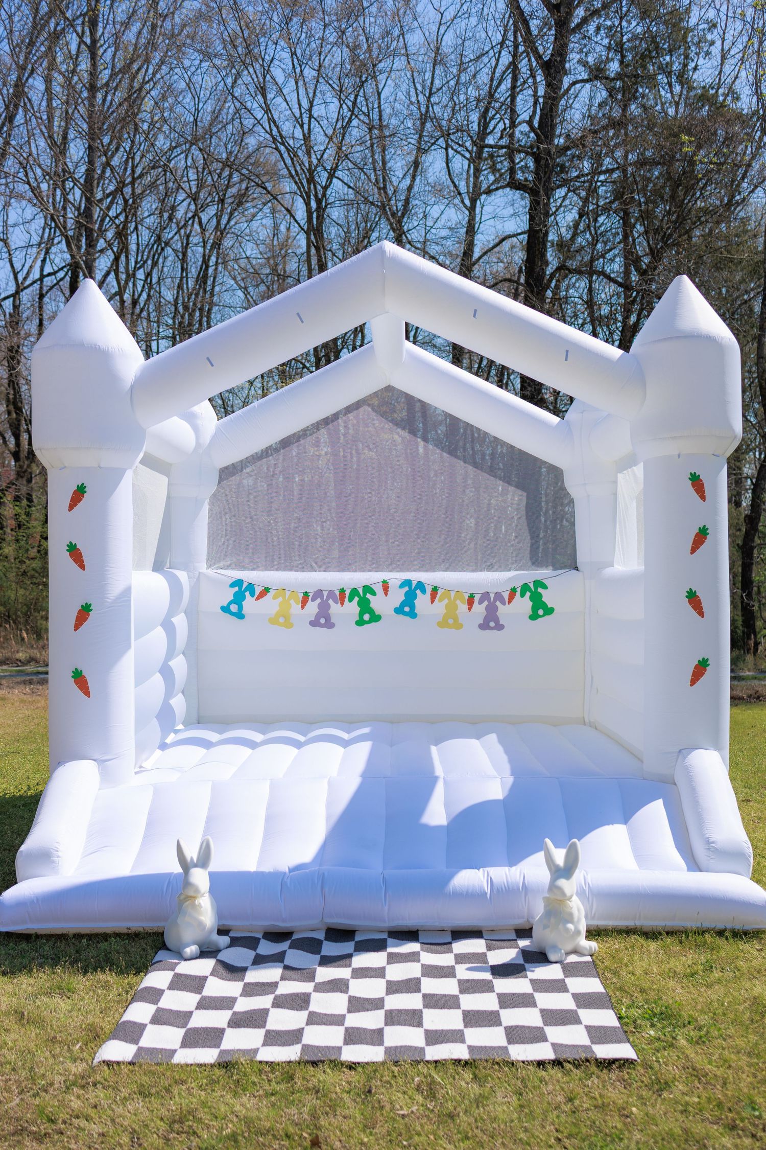 My first bounce castle pop-up - Easter minis. **Reminder that I do not share any photos of children on my public pages - ever!**