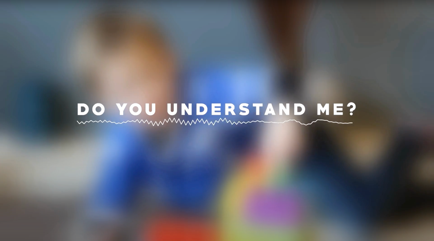 Text overlay reading 'Do you understand me?' against a blurred background.