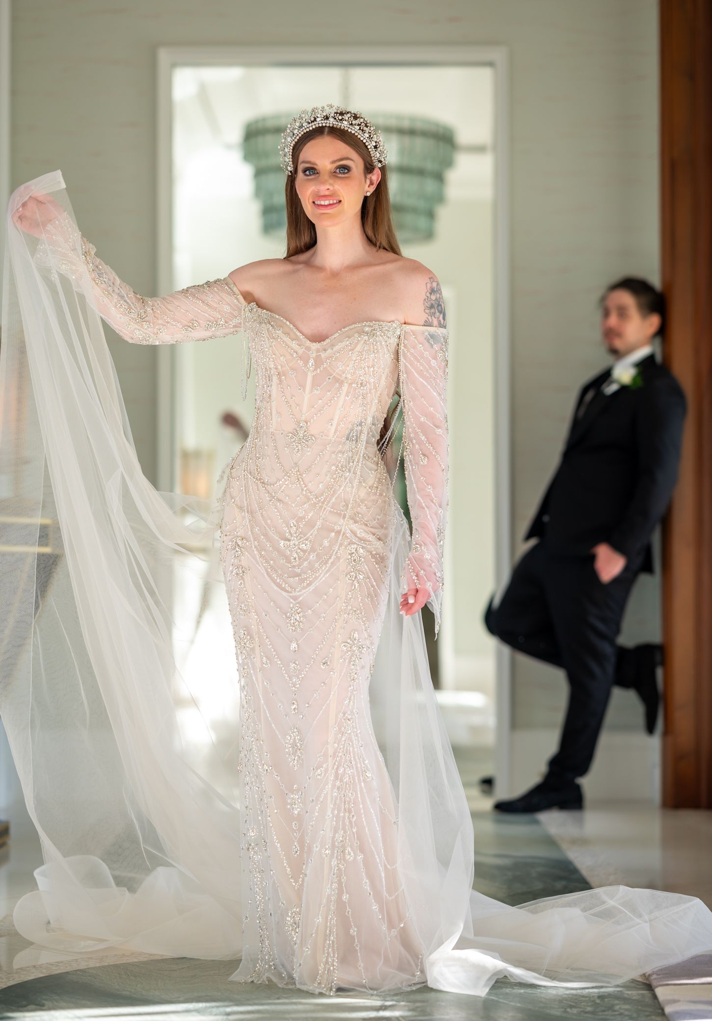Luxury wedding photographers in Florida captured this gorgeous couple in Vero Beach, Florida.
