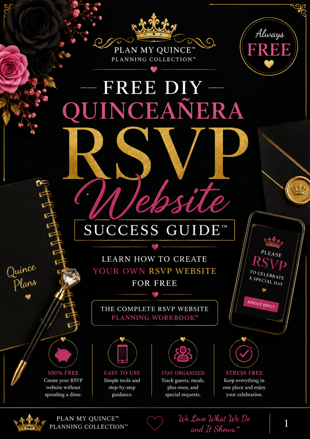 FREE cell phone Quinceañera Save the Date photography guide with DIY posing ideas, mobile photo tips and invitation planning help