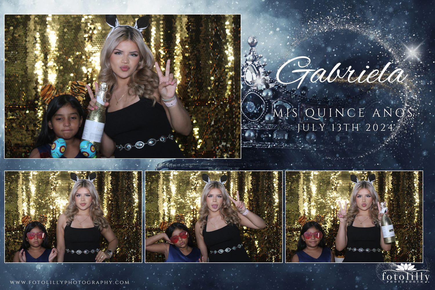 Mirror photo booth Dallas featuring luxury Quinceañera rental with premium DSLR photography and digital photo delivery for every guest