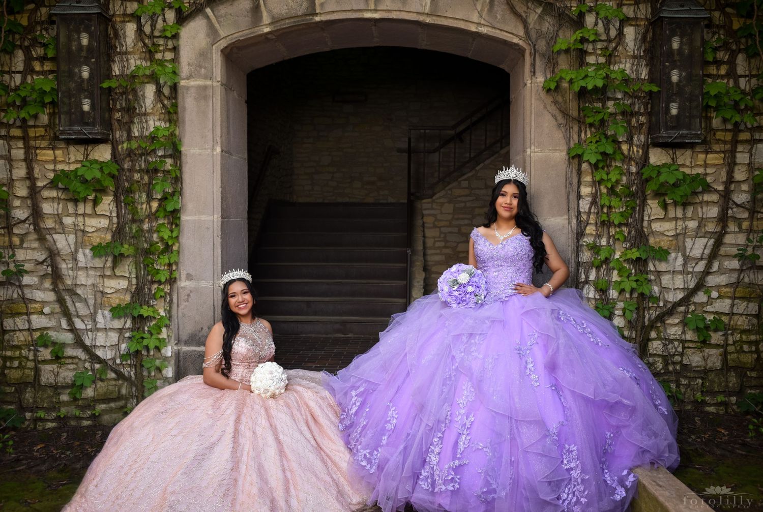 quinceanera package for double qiunce sisters celebration quince photos fort worth fotolilly photography quince photo