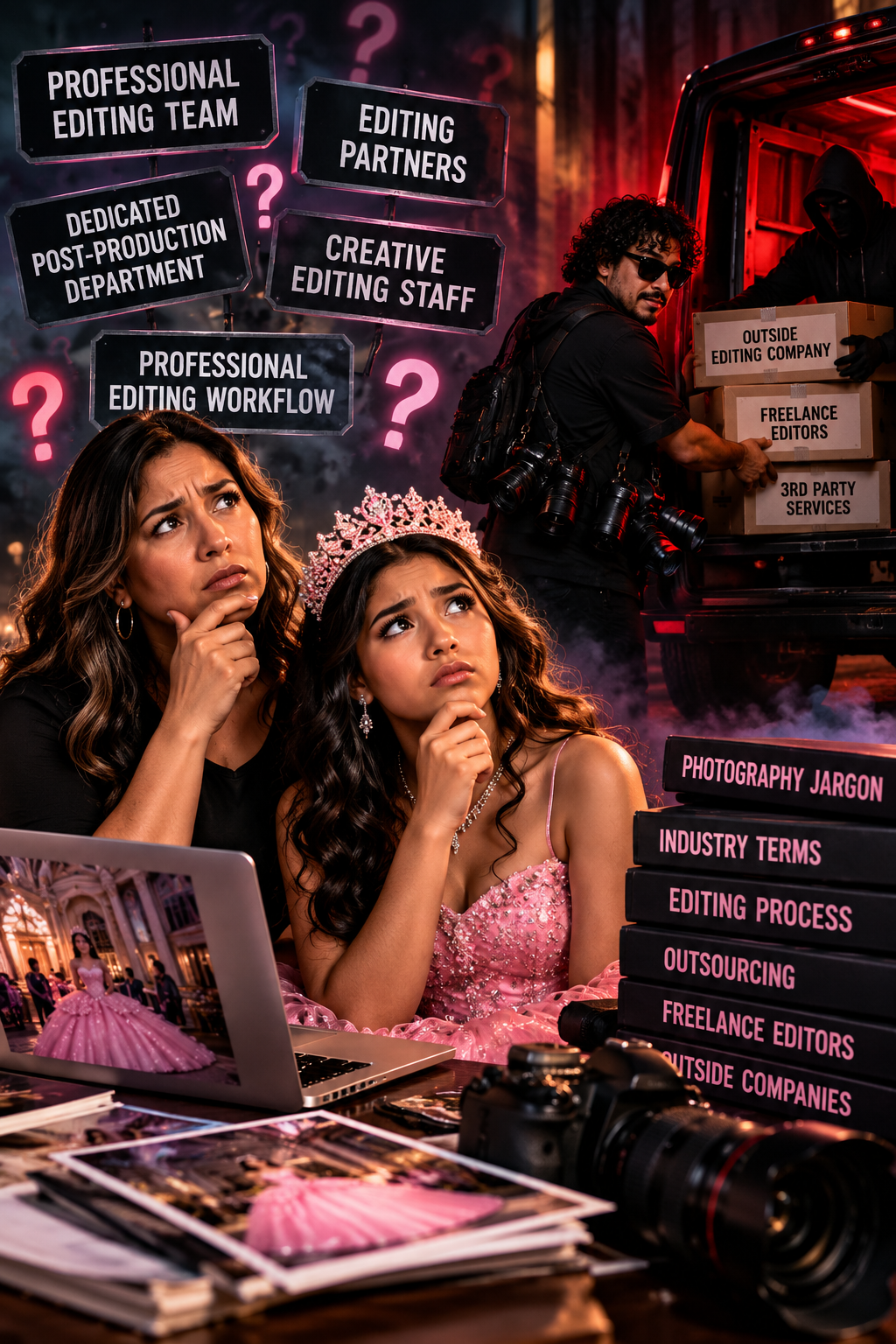 Quince photographer editing teams red flags: explaining why DFW families should ask whether editors are employees or outside contractors.