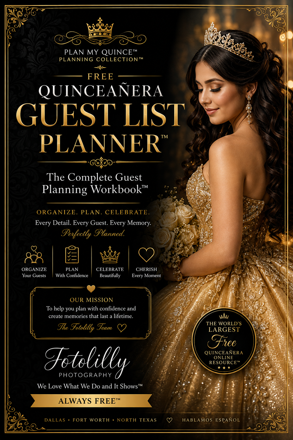 FREE Quinceañera horse confidence guide with horse safety tips, first horse photoshoot advice and luxury Quince portrait planning