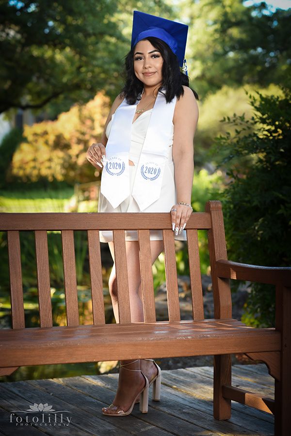 Maria's Senior Photoshoot at the Theological Seminary Garden fotolilly photography senior portrait packages.